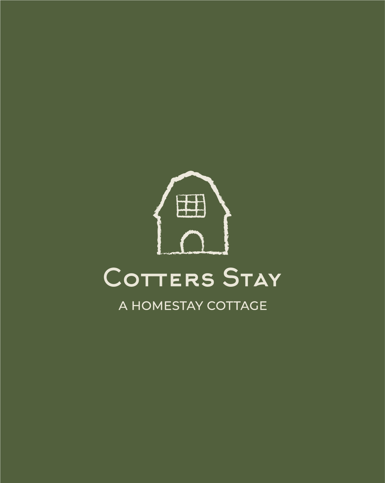 COTTERS STAY GREEN Green image with cotters stay logo in the center