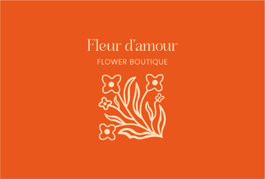 orange-colored sticker with logo