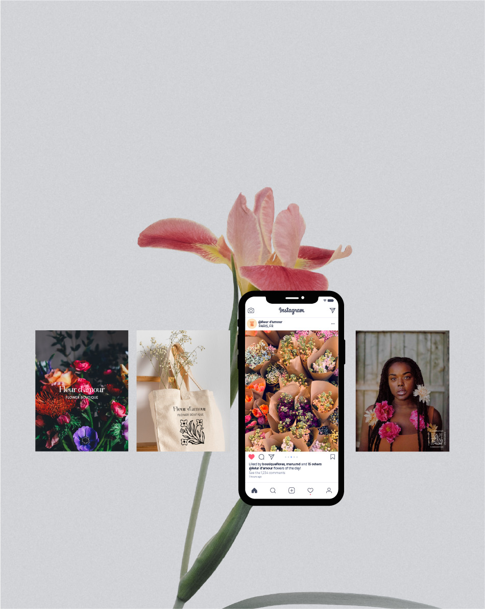 POSTS FOR SOCIAL MEDIA image a cell phone with posts for social media